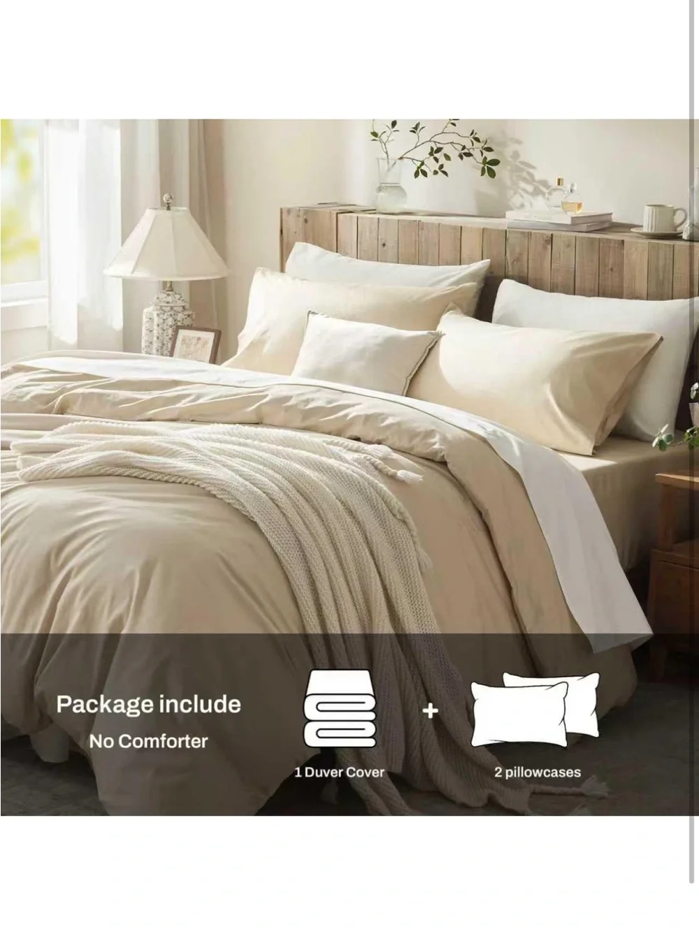 NEW 100% Egyptian Cotton Duvet Cover Set, 1600 Thread Count, Soft & Breathable